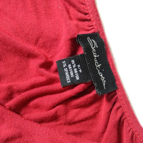 Red Colorblock Tunic - Picture 4 of 4